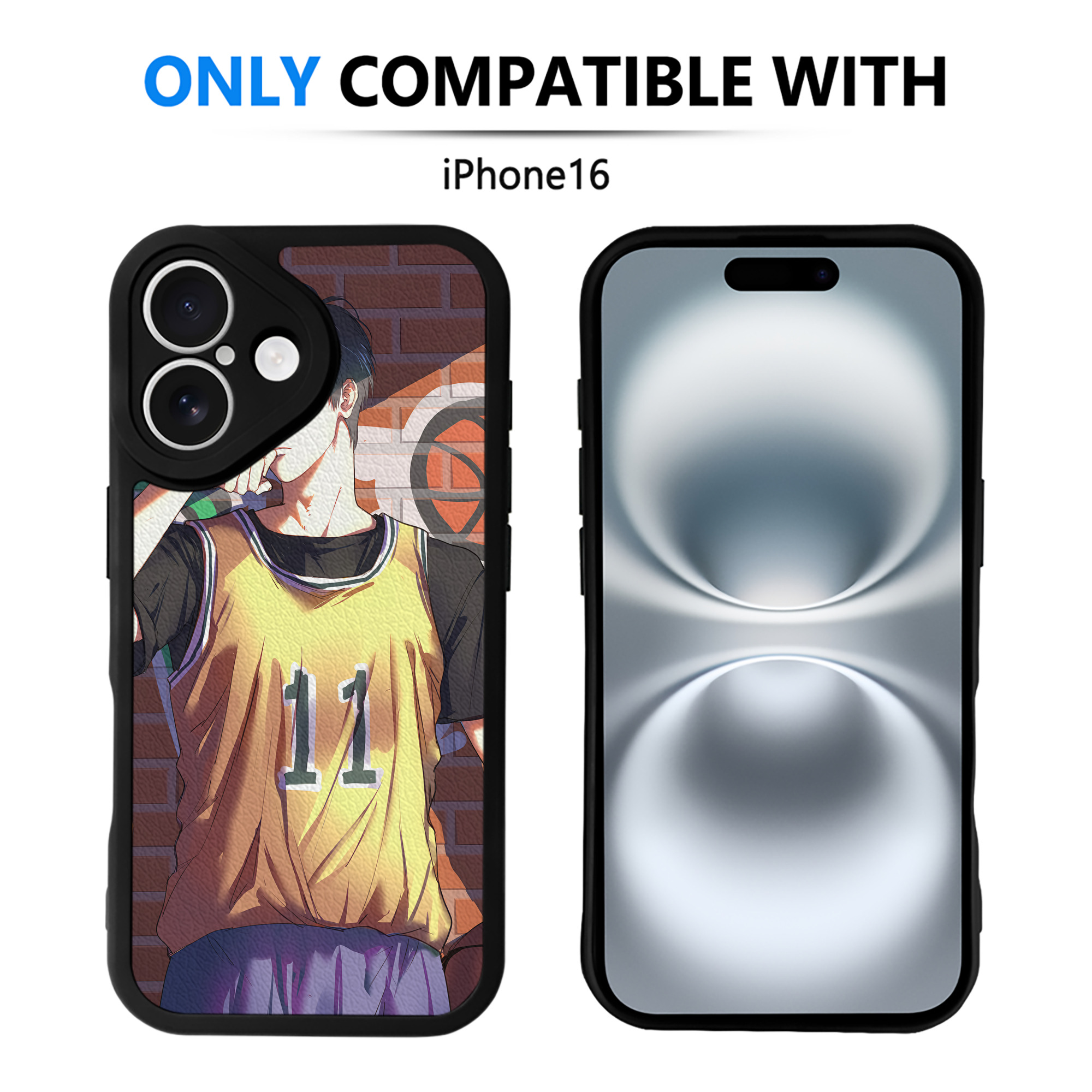 （画像用） SLAM DUNK／スラムダンク 【iPhone 16シリーズ対応】シリコンスマホケース（レザー調） 材質：シリコン